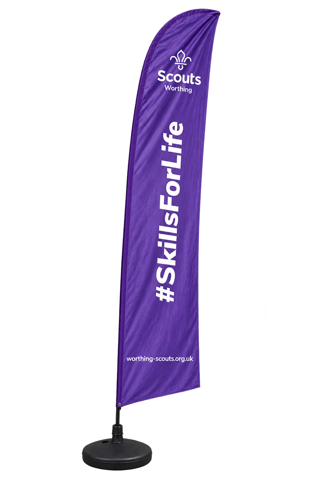 Purple Feather Flag